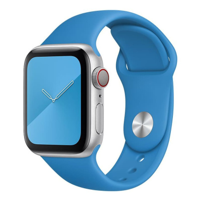 Ремешок для Apple Watch 42/44 mm COTEetCI Silicone Sport Band Blue, синий