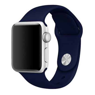 Ремешок для Apple Watch 42/49 mm Silicone Case Тёмно-синий