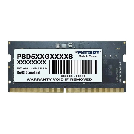 Оперативная память Patriot Signature (PSD516G560081S) DDR5 16GB 5600MHz CL46 SO DIMM 1x16 ECC