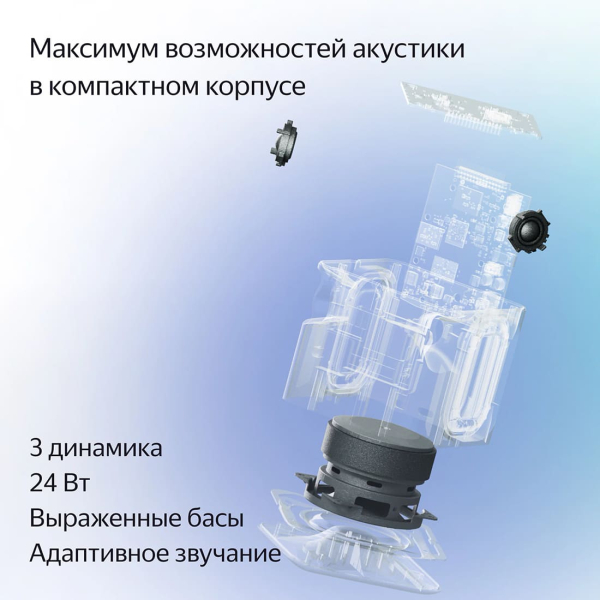 Умная колонка Яндекс.Станция Миди (Алиса) Оранжевая