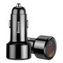 Автомобильное зарядное устройство Baseus 2 USB Quick Charger 45W (USB-C+USB) (CCMLC20C-01) Черный