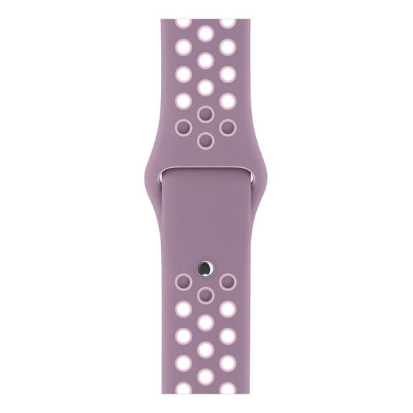 Ремешок для Apple Watch 42/44 mm Nike+ Silicone Sport Band Фиолетово-бежевый