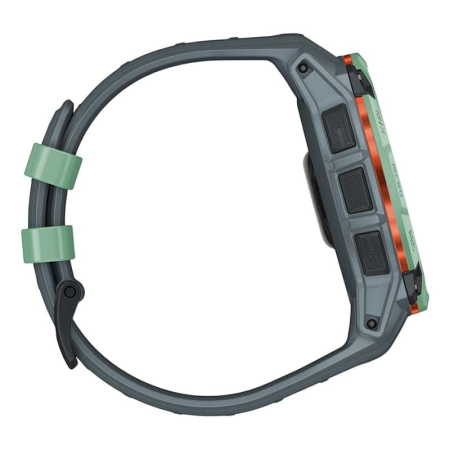 Часы Garmin INSTINCT 3 AMOLED 50мм Neo Tropic, зеленый с серым ремешком