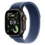Apple Watch Ultra 3 (2025), 49 мм корпус из титана цвета «Black», ремешок Trail Loop размера M/L цвета «Blue/Bright Blue»