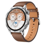 Часы HUAWEI Watch GT 5 Silver, 46 мм, цвет корпуса серебряный, цвет ремешка коричневый