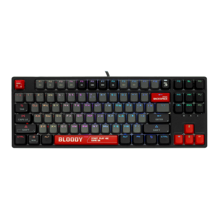Клавиатура A4Tech Bloody S87 Energy, USB for gamer LED Механическая (S87 USB ENERGY RED) Чёрный/красный