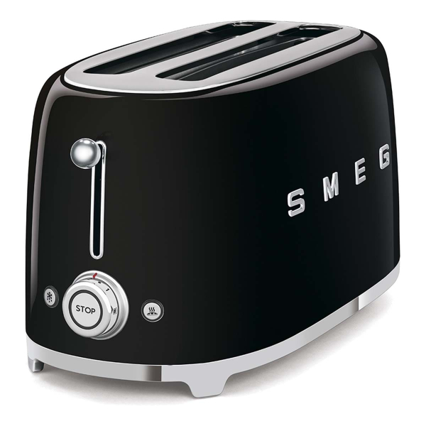Тостер на 4 ломтика SMEG 50s style (TSF02BLEU) Черный