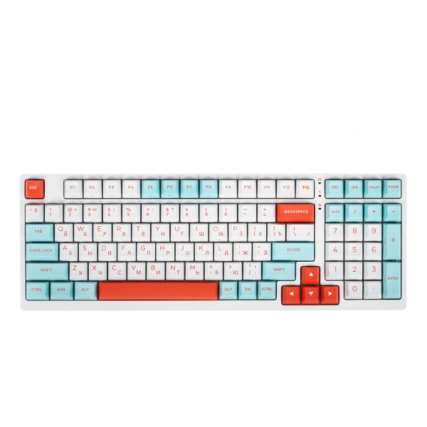 Клавиатура A4Tech Fstyler FS300, USB for gamer LED Panda Snorklening Механическая Белый