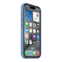 Чехол Silicone Case для Apple iPhone 15 Pro с MagSafe Winter Blue, голубой