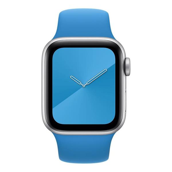 Ремешок для Apple Watch 42/44 mm COTEetCI Silicone Sport Band Blue, синий