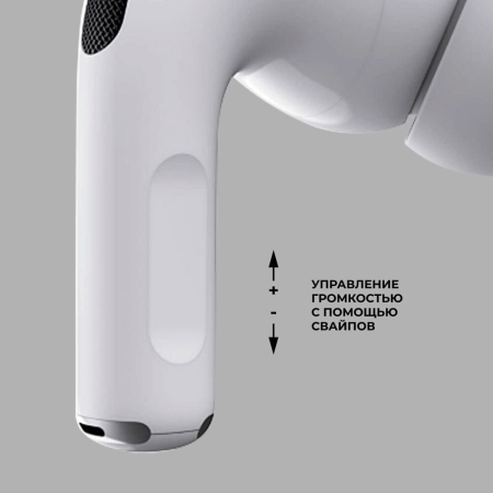 Беспроводные наушники с микрофоном Deppa Air Pro 3 ANC, TWS, BT 5.3, 350 мАч, ANC, LCD (44213) Белый