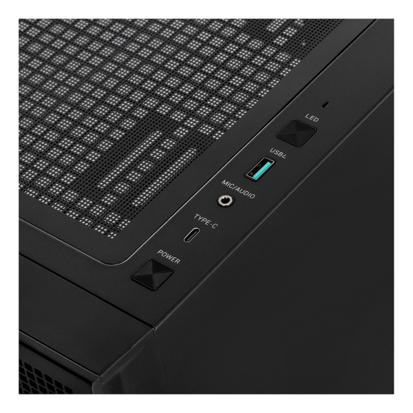 Корпус DeepCool CH360 black (R-CH360-BKAPE3-G-1) Чёрный