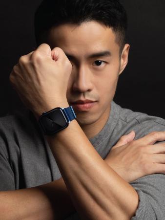 Ремешок для Apple Watch 42/44/45 mm UNIQ Dante Strap Mesh Steel (45MM-DANCBLU) Синий кобальт