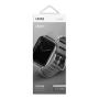 Ремешок для Apple Watch 38/40/41 mm UNIQ Linus Airosoft silicone strap (41MM-LINUSGRY) Серый