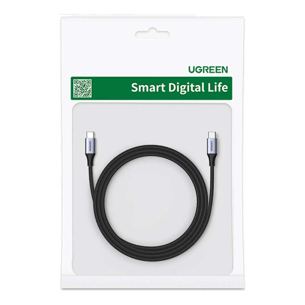 Кабель UGREEN US535 (90440) Type-C - Type-C 240WPD Fast Charging 2м Space Gray, серый
