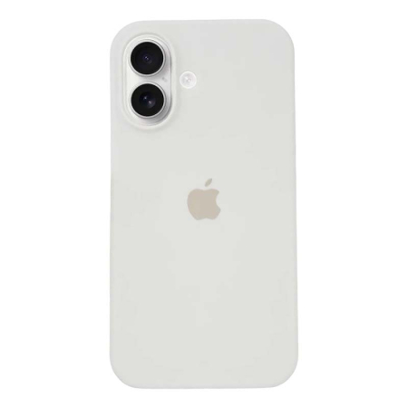 Чехол для iPhone 16 Plus Silicone Case White, белый