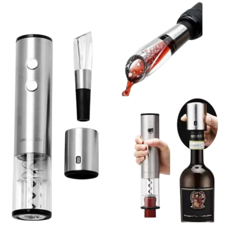 Винный набор Xiaomi Circle Joy Electric Red Wine Opener Set 4в1 (CJ-TZ02) Серебристый