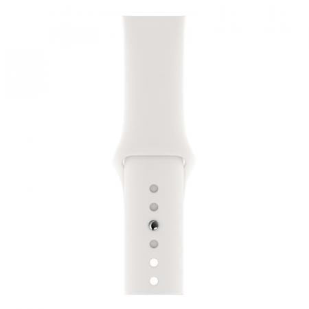 Ремешок для Apple Watch 38/40 mm COTEetCI Silicone Sport Band White, белый